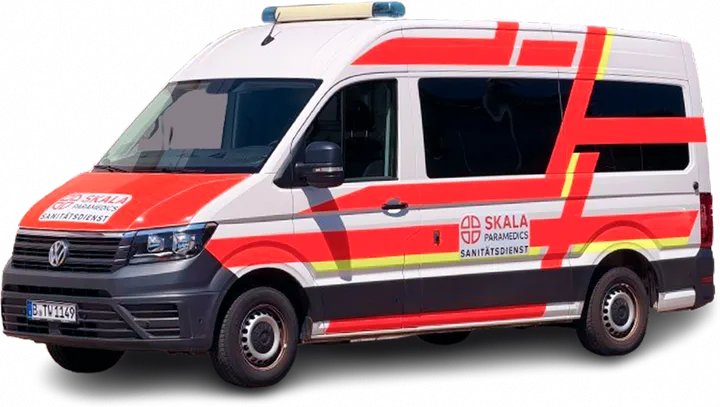 Krankentransportwagen von SKALA Paramedics